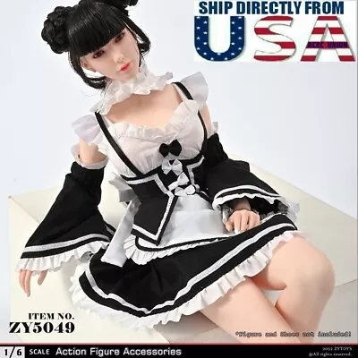 1/6 Sexy Maid Lingerie Set For 12  Hot Toys PHICEN TBLeague Female Figure USA • $39.58