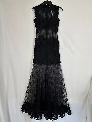 Issue New York Sheer Lace Gown Dress Maxi Mermaid Sleeveless NWT $568 Size XS • $119.90