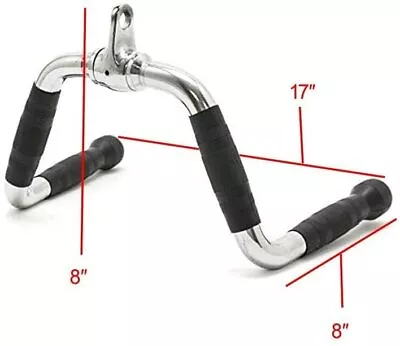 Home Gym Cable Attachment Handle Machine Strength Exercise Chrome PressDown New • $69.99