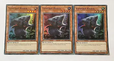 ☆ 3 X DASA-EN048 Vampiric Koala Super Rare 1st Edition YuGiOh ☆ • £2.49