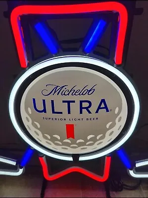 Michelob Ultra Beer Golf Clubs Led Light Up Sign Anheuser Busch Bud Pga Tour • $359.99