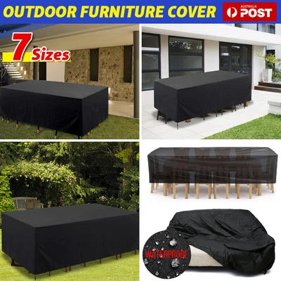 $18.99 • Buy Outdoor Furniture Cover UV Waterproof Rain Garden Patio Table Chair Sofa Shelter
