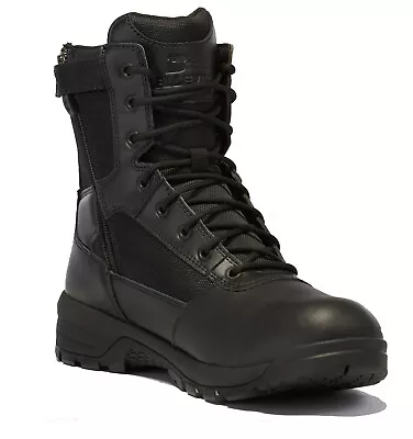 Belleville Mens Black Leather Spear Point 8in Side Zip Military Boots • $99.99