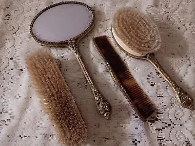 Vintage 4 Piece Dresser Brush Set • $14.99