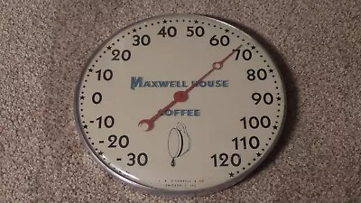 Vintage Maxwell House Coffee Thermometer Advertising Old Store Sign ~NICE ONE~ • $275