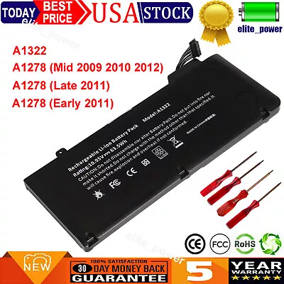 For Apple MacBook Pro 13''Mid 2009 2010 2012 Early/Late 2011 A1278 A1322 Battery • $15.85