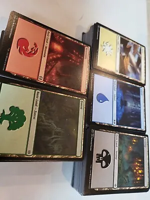 MTG 500 Basic Lands 100 Of Each Type (Bulk Lot) • $24.99