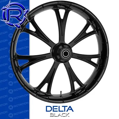 Suzuki M109R Rotation Delta Gloss Black Custom Motorcycle Wheels & Tires Package • $3610
