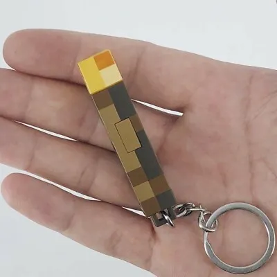 Minecraft Torch LED KEYCHAIN Toys Kids Gift / XBOX PLAYSTATION IDEA PORTACHIAVI • $19.99