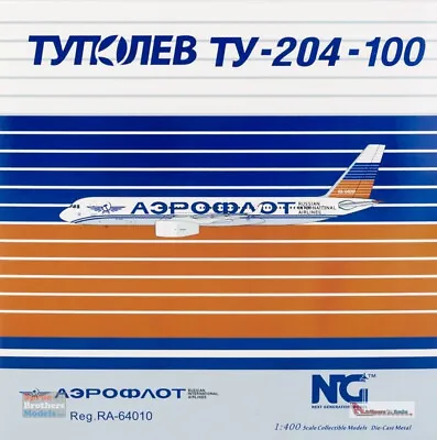 NGM40009 1:400 NG Model Aeroflot Tupolev Tu-204-100S Reg #RA-64010 • $56.69