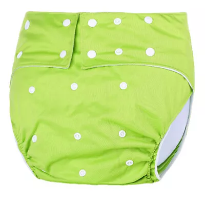 Adult Cloth Diaper Nappy Reusable Washable Incontinence Diaper Snap Button T-ja • $15.25