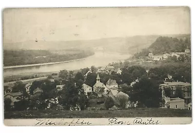 RPPC Lehigh Valley Railroad MESHOPPEN PA Wyoming County Real Photo Postcard • $15.99