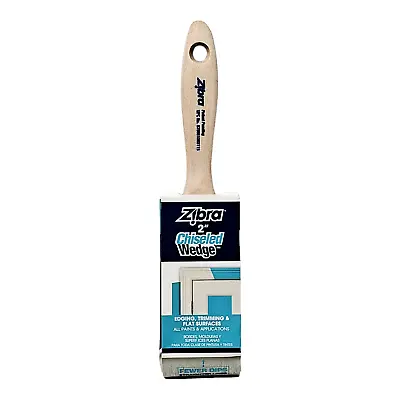 Zibra 2 Inch Chiseled Wedge Paint Brush For Edging Trimming & Flat Surfaces • $10.23