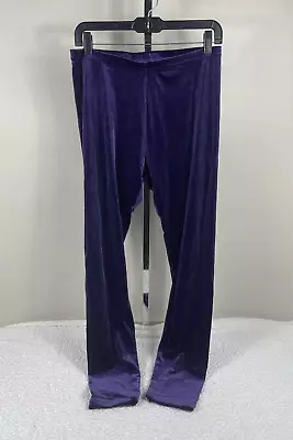 DG2 By Diane Gilman Liquid Purple Size M Velvet Leggings • $12.20
