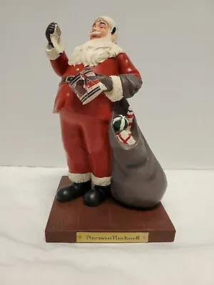 Norman Rockwell Santa Claus With Drum And Sack With Toys Christmas Ornament 2012 • $12