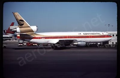 Continental McDonnell Douglas DC-10-10 N68045 Mar 77 Kodachrome Slide/Dia • $2