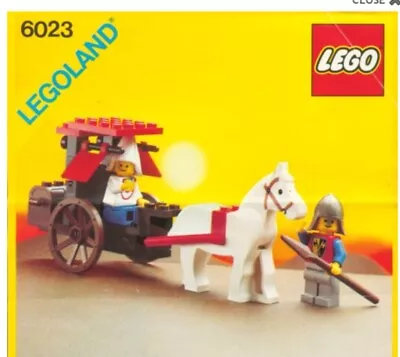 Lego 6023 Maidens Cart - 1986 Vintage Used • $30