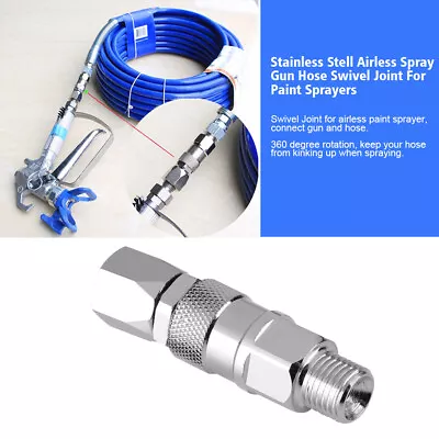 1/4-Inch Airless High Pressure Spray  Hose Swivel Joint Fit For Paint Sprayer • $11.99