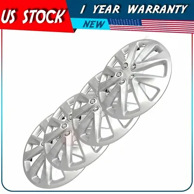 Full 4 Silver Hubcaps Rim 16  Wheel Covers Fits Chevrolet Impala Cruze 2000-2013 • $36.69