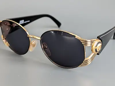 GIANNI VERSACE MOD S64 Col 16L SUNGLASSES GOLD MEDUSA VINTAGE 90's • $165