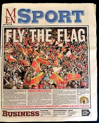 Manchester Evening News  MEN Sport  Pre Champions League Final  Treble 25-5-1999 • £3.95