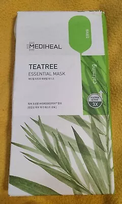 MEDIHEAL Teatree Essential Mask Sheet .8oz Korean Skin Care Calming Box Of 4 (O) • $12.96