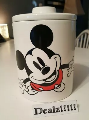 Disney ~ MICKEY MOUSE RED Close Color Canister Cookie Jar ~ Mickey And Friends  • $30.99