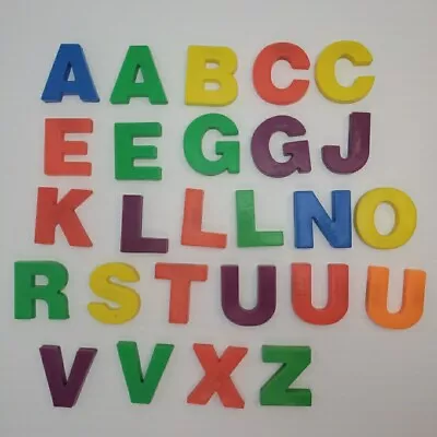 Lot 26 Vtg Tootsie Toy Magnetic Fridge Alphabet Letters Various Not Complete • $12.99