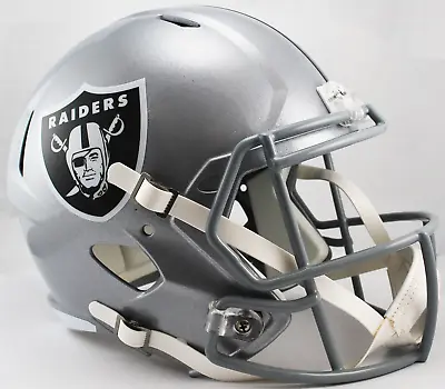 LAS VEGAS RAIDERS NFL Riddell SPEED Full Size Replica Football Helmet • $129.99