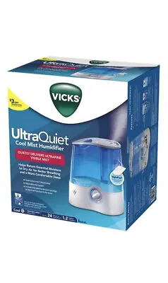 Vicks 1.5 Gallon Ultrasonic Cool Mist Humidifier V5100 Blue • $48.59