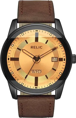 Relic By Fossil  Men's  Metal And Leather Casual Watch ZR12229 • $45