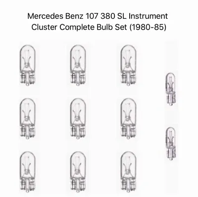 Mercedes Benz 107 380SL Instrument Cluster Gauge Complete Bulb Set • $18.97