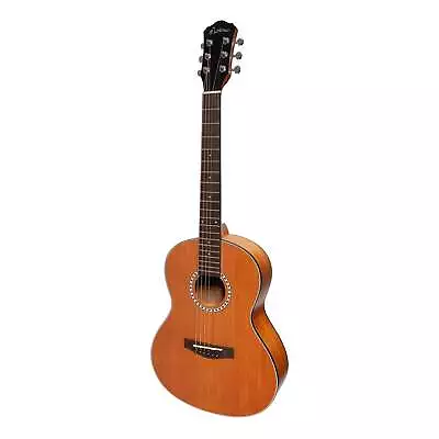 Martinez Acoustic 'Little-Mini' Folk Guitar With Built-In Tuner (Mahogany) • $199