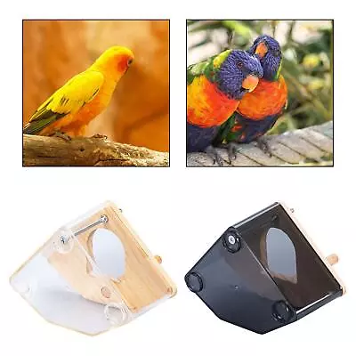 Parrot Breeding Box Hatching Front Standing Pole Side Open Bird Cage For • £16.09