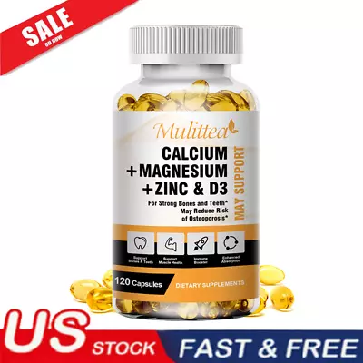 Zinc Calcium Magnesium & Vitamin D Complex Supplement Bone Muscle Immune • $13.88