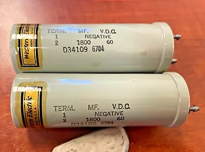 Western Electric D34109 Tube Capacitors Used Dated 1967 • $125