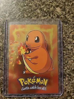 E4 Charmander Holo Foil Blue Logo 2000 Topps Pokemon Movie Animation Edition • $2.25