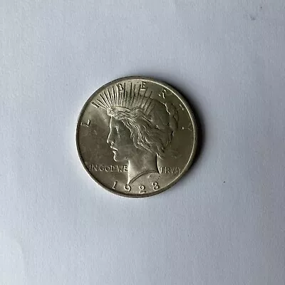 1923 USA United States Of America .900 Silver One Dollar $1 Peace Dollar Coin • £35