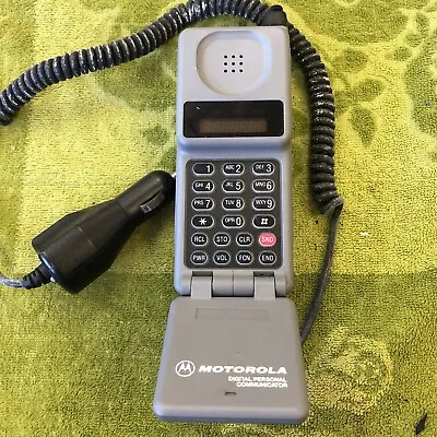 Vintage Motorola CELLULAR ONE Classic Brick Flip Phone Untested • $45