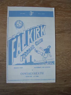 1961/62 FALKIRK V COWDENBEATH • £6.50