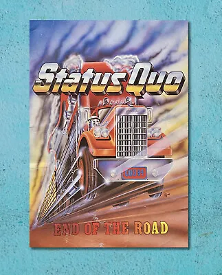 Status Quo End Of The Road Music Retro Metal Plaques Signs Poster Image • £4.99