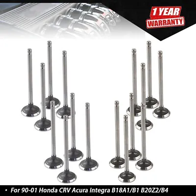 Intake Exhaust Valves For 90-01 Honda CRV Acura Integra B18A1 B18B1 B20Z2 B20B4 • $34