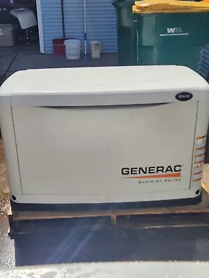 Generac Guardian Series 8kw Generator Low Hours Only Starts Manually • $800