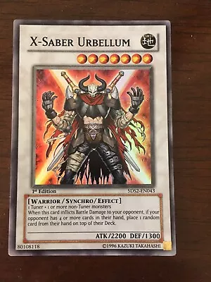 X-Saber Urbellum-5DS2-EN043-Holographic-YuGiOh NM • $2