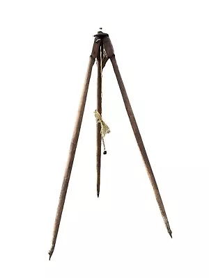 Vintage Wooden Surveying Tripod Floor Lamp Conversion • $169