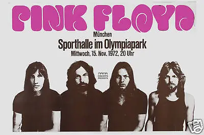 $12 • Buy Classic Rock: Pink Floyd In  Germany Concert Tour  Poster 1972  18 X 12