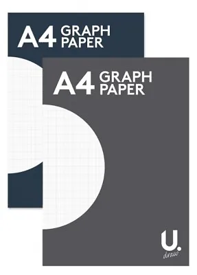 A4 Graph Paper Notepad Maths Exercise Book Square Margin 2 Mm Grid Office School • £2.99