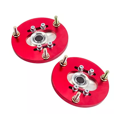 2pcs Coil Top Hat Front Mount Camber Plates Cater Pillow For BMW E36 323 328 • $103.19