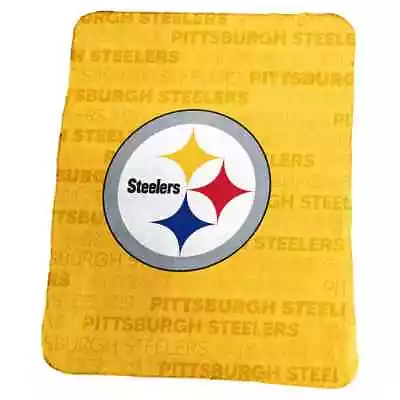 $47.95 • Buy Pittsburgh Steelers NFL 60'' X 50'' Classic Fleece Throw Blanket