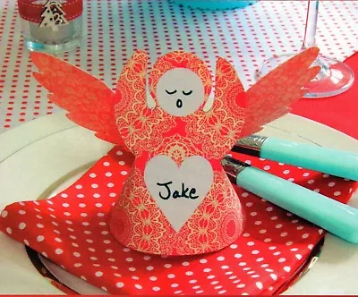 £1.75 • Buy ~ Pull-Out Papercraft Pattern For Sweet Little Angel Table Place Name Marker ~